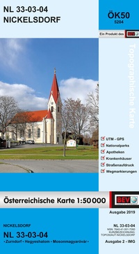 Abbildung von: BEV-Karte 5204, Nickelsdorf 1:50 000 - Bundesamt für Eich- und Vermessungswesen Marketing und Vertrieb