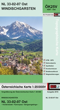 Abbildung von: BEV-Karte 4207-Ost, Windischgarsten 1:25 000V - Bundesamt für Eich- und Vermessungswesen Marketing und Vertrieb