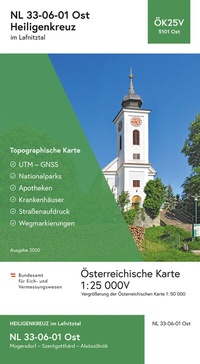 Abbildung von: BEV-Karte 5101-Ost, Heiligenkreuz im Lafnitztal 1:25 000V - Bundesamt für Eich- und Vermessungswesen Marketing und Vertrieb