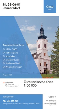Abbildung von: BEV-Karte 5101, Jennersdorf 1:50 000 - Bundesamt für Eich- und Vermessungswesen Marketing und Vertrieb