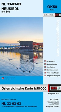 Abbildung von: BEV-Karte 5203, Neusiedl am See 1:50 000 - Bundesamt für Eich- und Vermessungswesen Marketing und Vertrieb