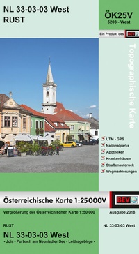 Abbildung von: BEV-Karte 5203-West, Rust 1:25 000V - Bundesamt für Eich- und Vermessungswesen Marketing und Vertrieb