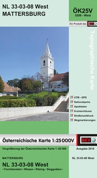 Abbildung von: BEV-Karte 5208-West, Mattersburg 1:25 000V - Bundesamt für Eich- und Vermessungswesen Marketing und Vertrieb