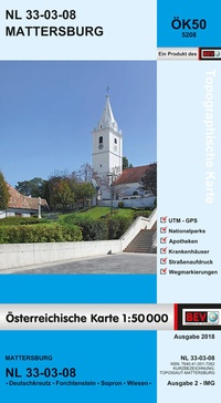 Abbildung von: BEV-Karte 5208, Mattersburg 1:50 000 - Bundesamt für Eich- und Vermessungswesen Marketing und Vertrieb