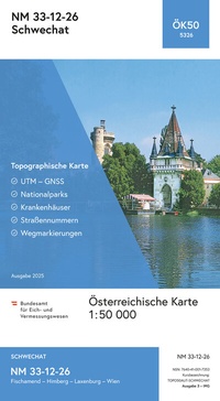 Abbildung von: BEV-Karte 5326, Schwechat 1:50 000 - Bundesamt für Eich- und Vermessungswesen Marketing und Vertrieb