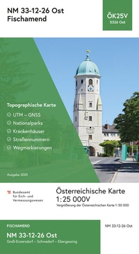 Abbildung von: BEV-Karte 5326-Ost, Fischamend 1:25 000V - Bundesamt für Eich- und Vermessungswesen Marketing und Vertrieb
