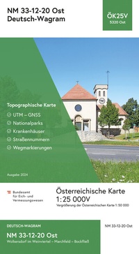 Abbildung von: BEV-Karte 5320-Ost, Deutsch-Wagram 1:25 000V - Bundesamt für Eich- und Vermessungswesen Marketing und Vertrieb