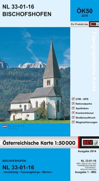 Abbildung von: BEV-Karte 3216, Bischofshofen 1:50 000 - Bundesamt für Eich- und Vermessungswesen Marketing und Vertrieb