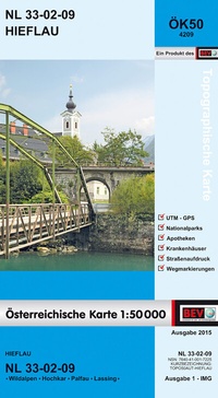 Abbildung von: BEV-Karte 4209, Hieflau 1:50 000 - Bundesamt für Eich- und Vermessungswesen Marketing und Vertrieb