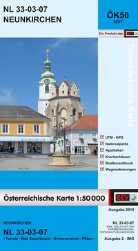 Abbildung von: BEV-Karte 5207, Neunkirchen 1:50 000 - Bundesamt für Eich- und Vermessungswesen Marketing und Vertrieb