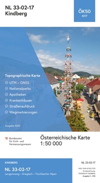Abbildung von: BEV-Karte 4217, Kindberg 1:50 000 - Bundesamt für Eich- und Vermessungswesen Marketing und Vertrieb