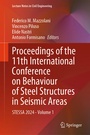 Cover: Proceedings of the 11th International Conference on Behaviour of Steel Structures in Seismic Areas - Springer