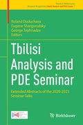 Cover: Tbilisi Analysis and PDE Seminar - Birkh&auml;user