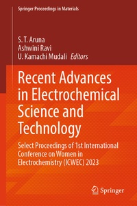 Enlarge image Cover: Recent Advances in Electrochemical Science and Technology - Springer