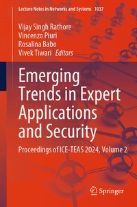 Enlarge image Cover: Emerging Trends in Expert Applications and Security - Springer