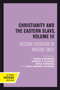 Cover: Christianity and the Eastern Slavs, Volume III - Naval Institute Press