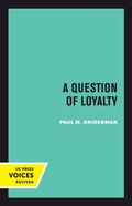 Cover: A Question of Loyalty - Naval Institute Press