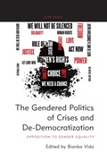 Cover: The Gendered Politics of Crises and De-Democratization - ECPR Press