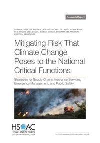 Enlarge image Cover: Mitigating Risk That Climate Change Poses to the National Critical Functions - RAND Corporation