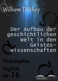 Cover: Der Aufbau der geschichtlichen Welt in den Geisteswissenschaften - andersseitig.de