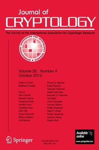 Abbildung von: Journal of Cryptology - Springer
