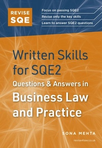 Abbildung von: Revise SQE Written Skills for SQE2: Questions & Answers in Business Law and Practice - Fink Publishing Ltd