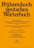 Cover: Fr&uuml;hneuhochdeutsches W&ouml;rterbuch / Fr&uuml;hneuhochdeutsches W&ouml;rterbuch. Band 11/Lieferung 5 - De Gruyter