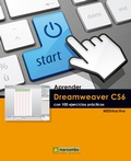 Cover: Aprender Dreamweaver CS6 con 100 ejercicios pr&aacute;cticos - Marcombo