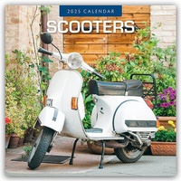 Abbildung von: Scooters - Motorroller 2025 - 16-Monatskalender - Red Robin Publishing Ltd.