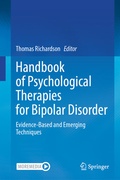 Cover: Handbook of Psychological Therapies for Bipolar Disorder - Springer