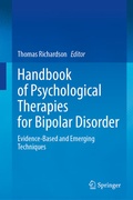 Cover: Handbook of Psychological Therapies for Bipolar Disorder - Springer