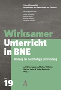 Cover: Wirksamer Unterricht in BNE - Schneider bei wbv