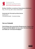 Cover: Entwicklung eines generischen Requirements Engineering Frameworks f&uuml;r digitale Services unter Ber&uuml;cksichtigung der Rolle der Vertrauensw&uuml;rdigkeit - Shaker