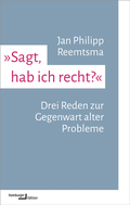 Cover: &raquo;Sagt, hab ich recht?&laquo; - Hamburger Edition
