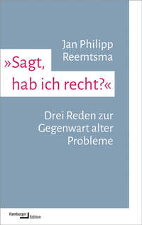 Abbildung von: »Sagt, hab ich recht?« - Hamburger Edition