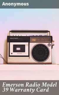 Abbildung von: Emerson Radio Model 39 Warranty Card - Good Press