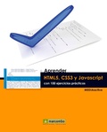 Cover: Aprender HTML5, CSS3 y Javascript con 100 ejerecios - Marcombo