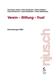 Abbildung von: Verein - Stiftung - Trust - Stämpfli Verlag