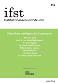 Cover: ifst-Schrift 552 - Finanzen u. Steuern
