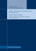 Cover: Richard Martin Honig - Universit&auml;tsverlag G&ouml;ttingen