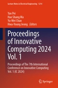 Cover: Proceedings of Innovative Computing 2024 Vol. 1 - Springer