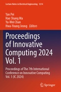 Cover: Proceedings of Innovative Computing 2024 Vol. 1 - Springer