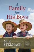 Cover: A Family for His Boys - Thorndike Press Large Print