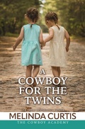 Cover: A Cowboy for the Twins - Thorndike Press Large Print