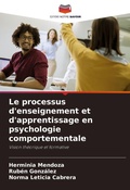 Cover: Le processus d'enseignement et d'apprentissage en psychologie comportementale - Editions Notre Savoir