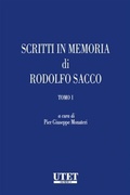 Cover: Scritti in onore di Rodolfo Sacco - Utet Giuridica