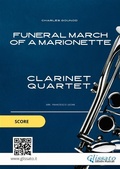 Cover: Clarinet Quartet sheet music: Funeral march of a Marionette (score) - Glissato Edizioni Musicali
