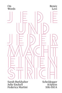 Enlarge image Cover: Renée Levi - Scheidegger & Spiess