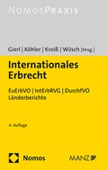 Cover: Internationales Erbrecht - Manz