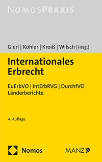 Abbildung von: Internationales Erbrecht - Manz